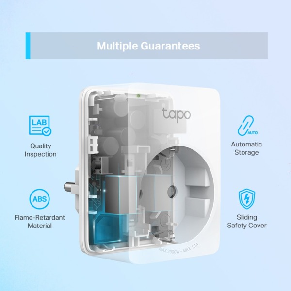 Смарт-розетка TP-Link Tapo P100 (TAPO-P100-1-PACK) фото 4 Смарт-розетка TP-Link Tapo P100 (TAPO-P100-1-PACK) фото 4