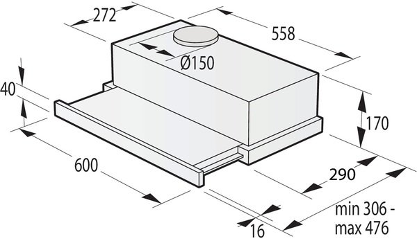 Вбудована витяжка Gorenje TH64E3BG фото 4