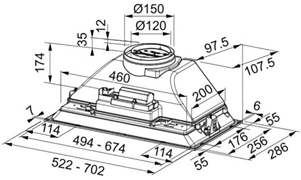 Вбудована витяжка Franke Inca Smart FBI 705 BK (305.0689.925) фото 5 Вбудована витяжка Franke Inca Smart FBI 705 BK (305.0689.925) фото 5