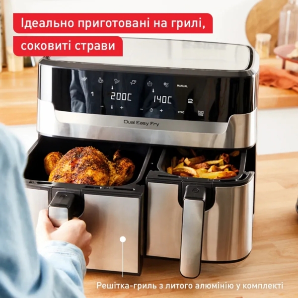 Мультипіч Tefal Dual Easy Fry & Grill Air Fryer EY905D10 фото 10
