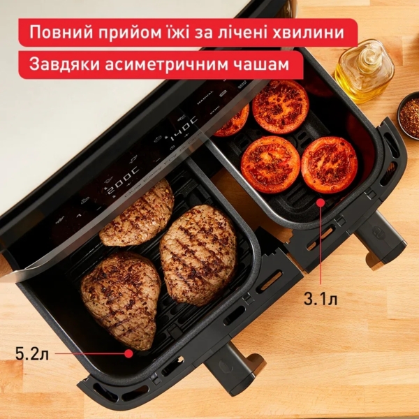 Мультипіч Tefal Dual Easy Fry & Grill Air Fryer EY905D10 фото 9