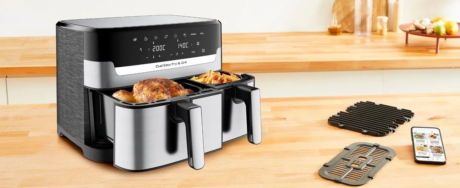 Мультипіч Tefal Dual Easy Fry & Grill Air Fryer EY905D10 фото 4