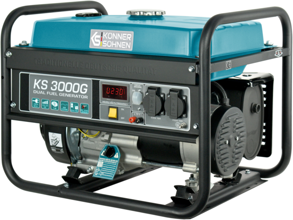 Генератор газово-бензиновий Konner&Sohnen KS 3000G, 230В, 3.0кВт (KS3000G) фото 9 Генератор газово-бензиновий Konner&Sohnen KS 3000G, 230В, 3.0кВт (KS3000G) фото 9