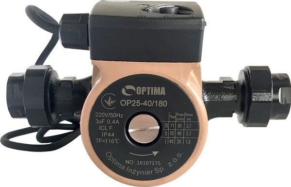 Насос циркуляційний Optima OP25-40-180, G 1 1/4", 10 бар (8120) фото 3