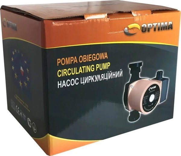Насос циркуляційний Optima OP25-40-180, G 1 1/4", 10 бар (8120) фото 2