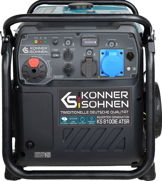 Генератор бензиновий
інверторний Konner&Sohnen KS 8100iE ATSR, 230В, 8.5кВт (KS8100IEATSR) фото 12 Генератор бензиновий
інверторний Konner&Sohnen KS 8100iE ATSR, 230В, 8.5кВт (KS8100IEATSR) фото 12
