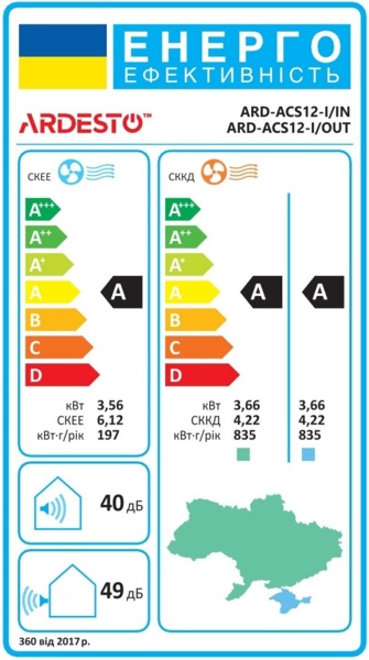 Кондиціонер ARDESTO ARD-ACS12-I фото 14 Кондиціонер ARDESTO ARD-ACS12-I фото 14
