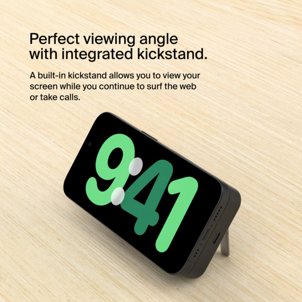 Портативний акумулятор Belkin 10000mAh MagSafe Wireless Qi2 Black (BPD008BTBK) фото 12