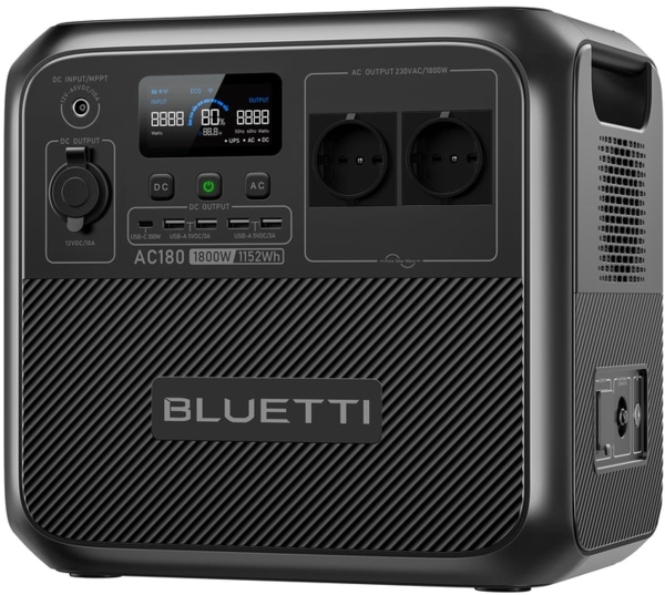Зарядна портативна електростанція Bluetti AC180 (AC180) фото 2 Зарядна портативна електростанція Bluetti AC180 (AC180) фото 2