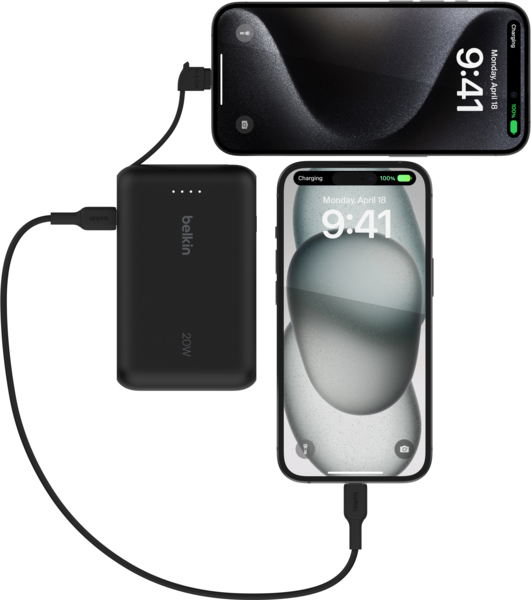 Портативний акумулятор Belkin 10000mAh, 20W, USB-C, Black (BPB021HQBK) фото 5 Портативний акумулятор Belkin 10000mAh, 20W, USB-C, Black (BPB021HQBK) фото 5