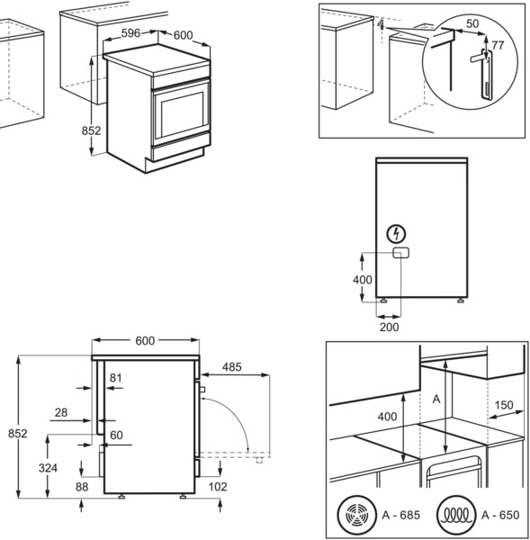 Плита електрична індукційна Electrolux LKI66021AX фото 5