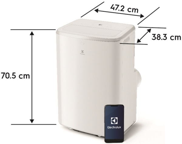Мобільний кондиціонер Electrolux Comfort 600 EXP26U339HW фото 2 Мобільний кондиціонер Electrolux Comfort 600 EXP26U339HW фото 2