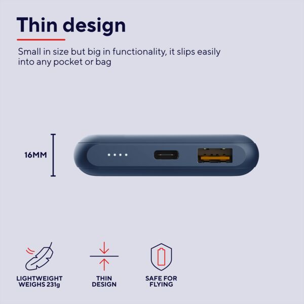 Портативний зарядний пристрій Trust Redoh, 10000mAh 18W Blue (25032_TRUST) фото 9