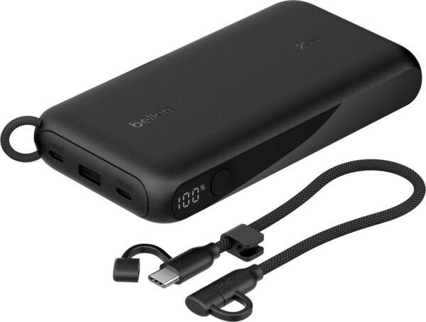 Портативний акумулятор Belkin 20000mAh, 20W PD USB-C Black (BPB028HQBK) фото 3 Портативний акумулятор Belkin 20000mAh, 20W PD USB-C Black (BPB028HQBK) фото 3