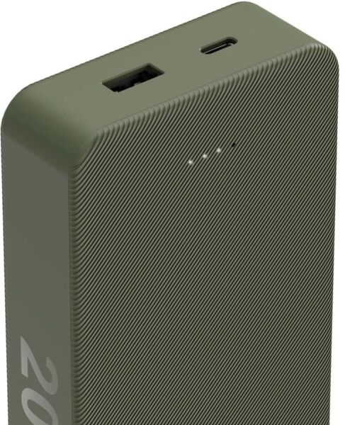 Портативний зарядний пристрій Hama 20000 mAh USB-C, USB-A, Green (00201716) фото 2 Портативний зарядний пристрій Hama 20000 mAh USB-C, USB-A, Green (00201716) фото 2
