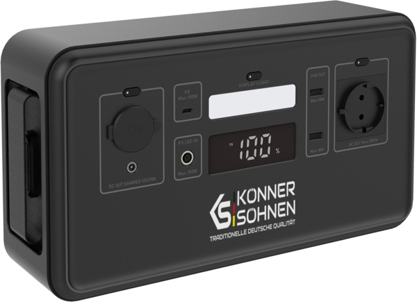 Портативна електростанція Konner&Sohnen KS 500PS, 500Вт (KS500PS) фото 12 Портативна електростанція Konner&Sohnen KS 500PS, 500Вт (KS500PS) фото 12