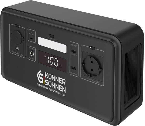 Портативна електростанція Konner&Sohnen KS 500PS, 500Вт (KS500PS) фото 8 Портативна електростанція Konner&Sohnen KS 500PS, 500Вт (KS500PS) фото 8