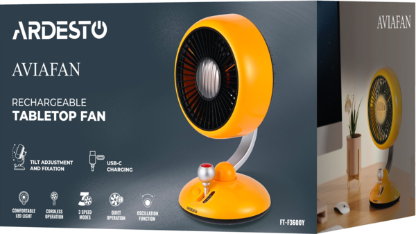 Вентилятор ARDESTO AviaFan FT-F3600Y фото 5 Вентилятор ARDESTO AviaFan FT-F3600Y фото 5