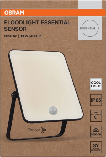 Прожектор Osram Eco 30Вт 2850Лм 4000K чорний (4099854430138) фото 9 Прожектор Osram Eco 30Вт 2850Лм 4000K чорний (4099854430138) фото 9