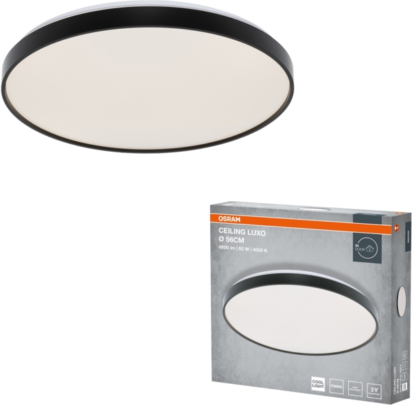 Світильник Osram Ceiling Luxo 60 Вт, 4000 К, чорний (4099854651571) фото 4 Світильник Osram Ceiling Luxo 60 Вт, 4000 К, чорний (4099854651571) фото 4
