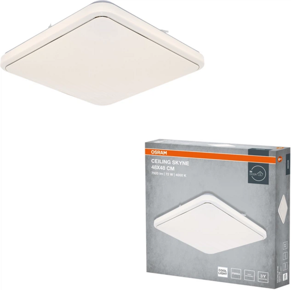 Світильник Osram Ceiling Skyne 48х48 см, квадратний, 72 Вт, 4000 До
(4099854663901) фото 4