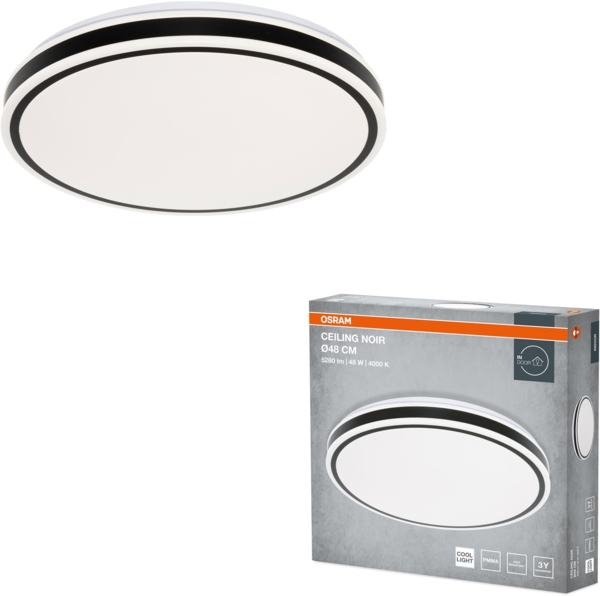 Світильник Osram Ceiling Noir 48 см, круглий, 48 Вт, 4000 К (4099854664045) фото 4 Світильник Osram Ceiling Noir 48 см, круглий, 48 Вт, 4000 К (4099854664045) фото 4