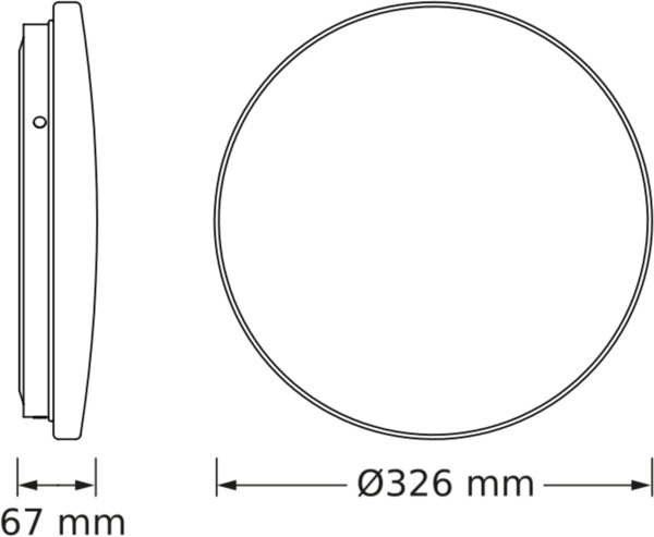 Світильник накладний з датчиком, Osram Ceiling Round 18 Вт, 4000 К, 1980 Лм
(4099854647536) фото 3