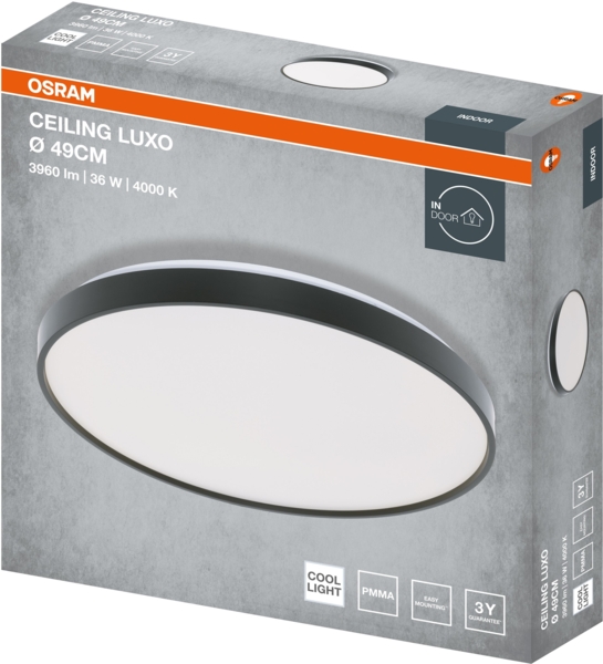 Світильник Osram Ceiling Luxo 36 Вт, 4000 К, чорний (4099854651397) фото 5