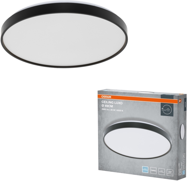 Світильник Osram Ceiling Luxo 36 Вт, 6500 К, чорний (4099854651533) фото 3 Світильник Osram Ceiling Luxo 36 Вт, 6500 К, чорний (4099854651533) фото 3