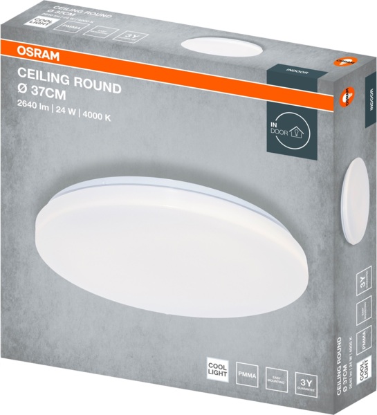 Світильник накладний Osram Ceiling Round 24 Вт, 4000 К, 2640 Лм (4099854647741) фото 3