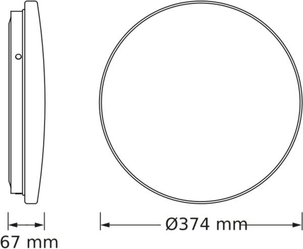 Світильник накладний Osram Ceiling Round 24 Вт, 6500 K, 2640 Лм (4099854647765) фото 2 Світильник накладний Osram Ceiling Round 24 Вт, 6500 K, 2640 Лм (4099854647765) фото 2