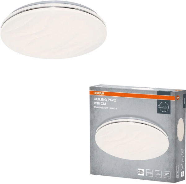 Світильник Osram Ceiling Pavo, круглий, 38 см, 24 Вт, 4000 К (4099854663765) фото 2