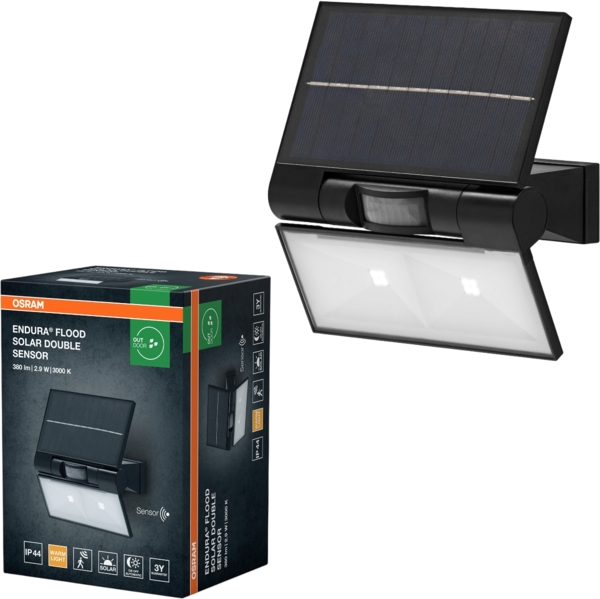 Прожектор автономний Osram Endura Style Solar Double 2.9Вт 3000К 380Лм IP44
чорний (4099854429453) фото 6 Прожектор автономний Osram Endura Style Solar Double 2.9Вт 3000К 380Лм IP44
чорний (4099854429453) фото 6