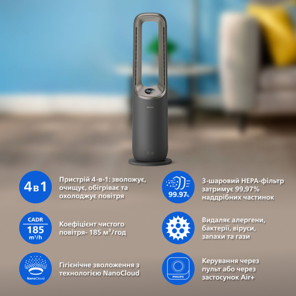 Кліматичний комплекс Philips Air Performer 9000 AMF970/10 фото 2