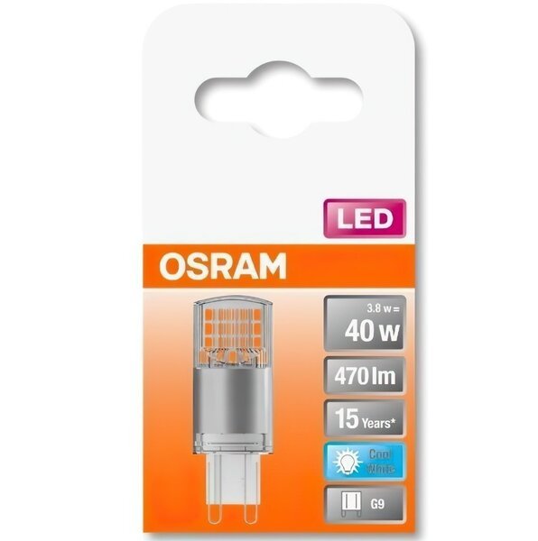 Лампа світлодіодна Osram LedPIN40 3,8W/840 230V CL G9 FS1 Лампа світлодіодна Osram LedPIN40 3,8W/840 230V CL G9 FS1
