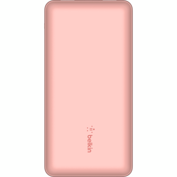 Портативний акумулятор Belkin 20000mAh 15W, Dual USB-A, USB-C Rose Gold
(BPB012BTRG) 