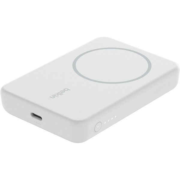 Портативний акумулятор Belkin 5000mAh MagSafe Wireless White (BPD004BTWT) Портативний акумулятор Belkin 5000mAh MagSafe Wireless White (BPD004BTWT)