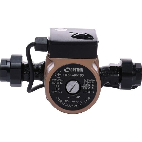 Насос циркуляційний Optima OP25-40-180, G 1 1/4", 10 бар (8120) 