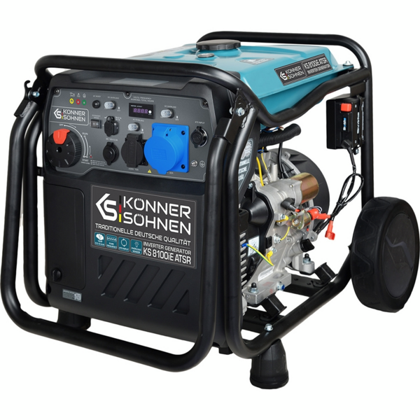 Генератор бензиновий
інверторний Konner&Sohnen KS 8100iE ATSR, 230В, 8.5кВт (KS8100IEATSR) Генератор бензиновий
інверторний Konner&Sohnen KS 8100iE ATSR, 230В, 8.5кВт (KS8100IEATSR)
