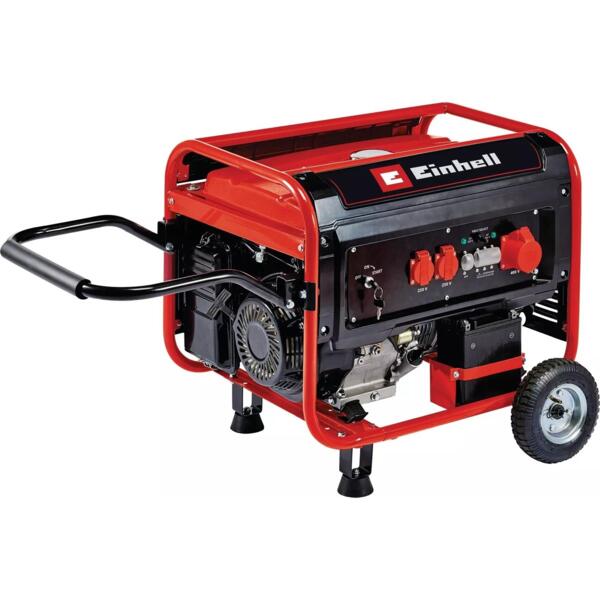 Генератор бензиновий трифазний Einhell TC-PG 65/E5, 230В/380В, 3.6кВт, макс.
6.5кВт (4152610) 