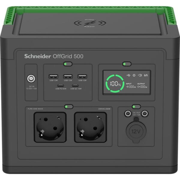 Портативна зарядна станція APC Schneider OffGrid Portable Power Station 500,
517Wh (PPS500-GR) Портативна зарядна станція APC Schneider OffGrid Portable Power Station 500,
517Wh (PPS500-GR)