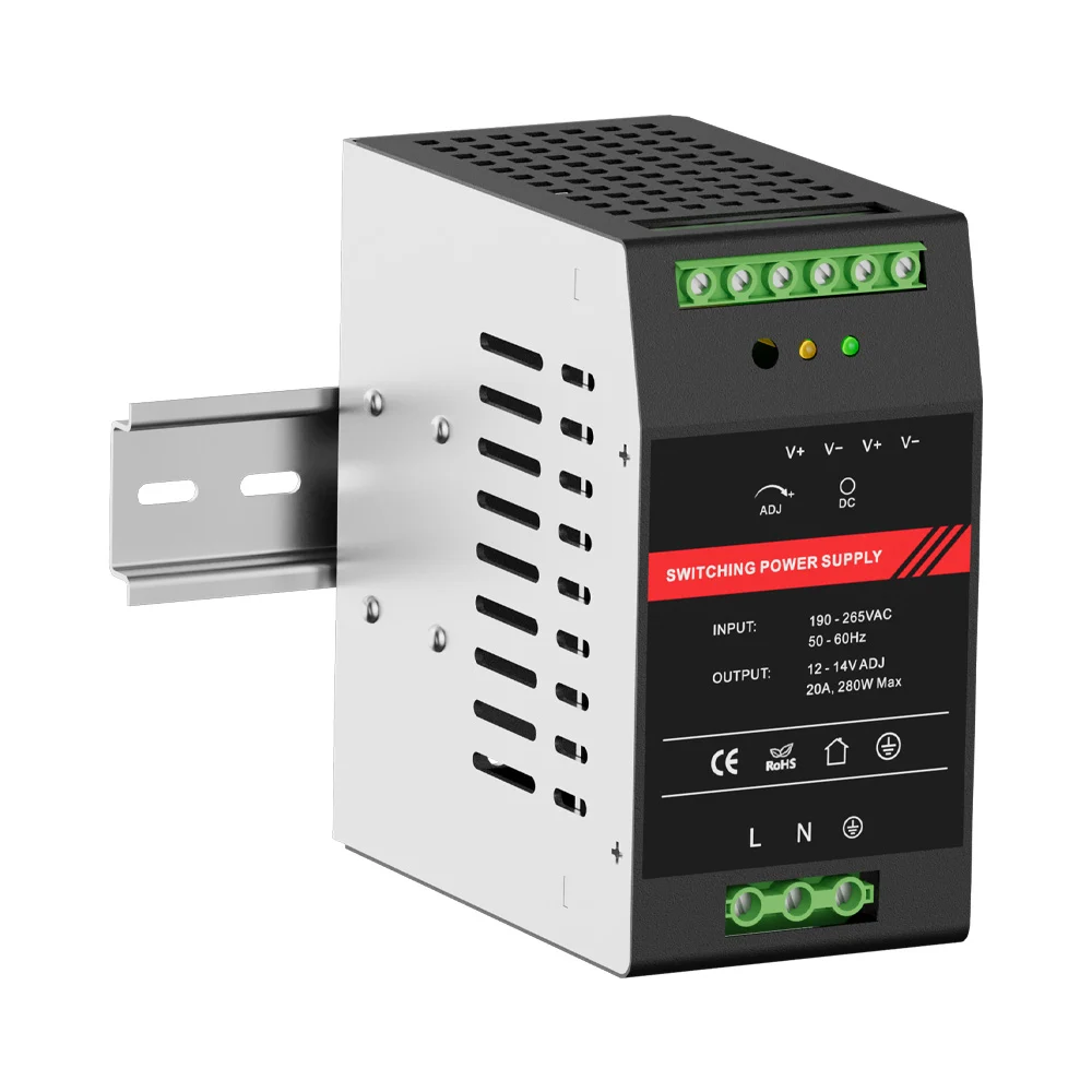 Джерело безперебійного живлення Kraft PSU-1220DIN з кріпленням на DIN-рейку фото 3