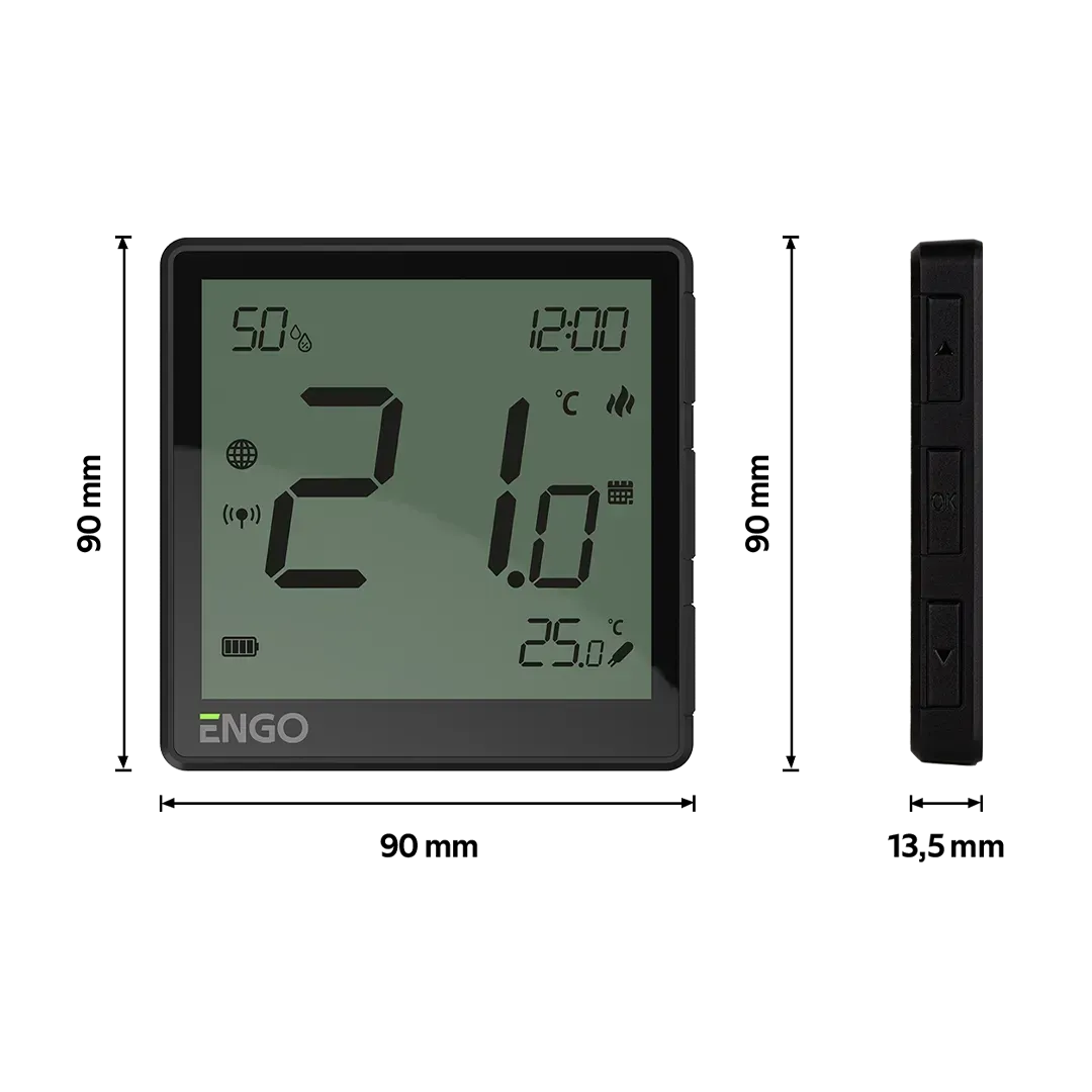 Інтернет-термостат Engo Controls EONEBATB Wi-Fi ZigBee 3.0 фото 4