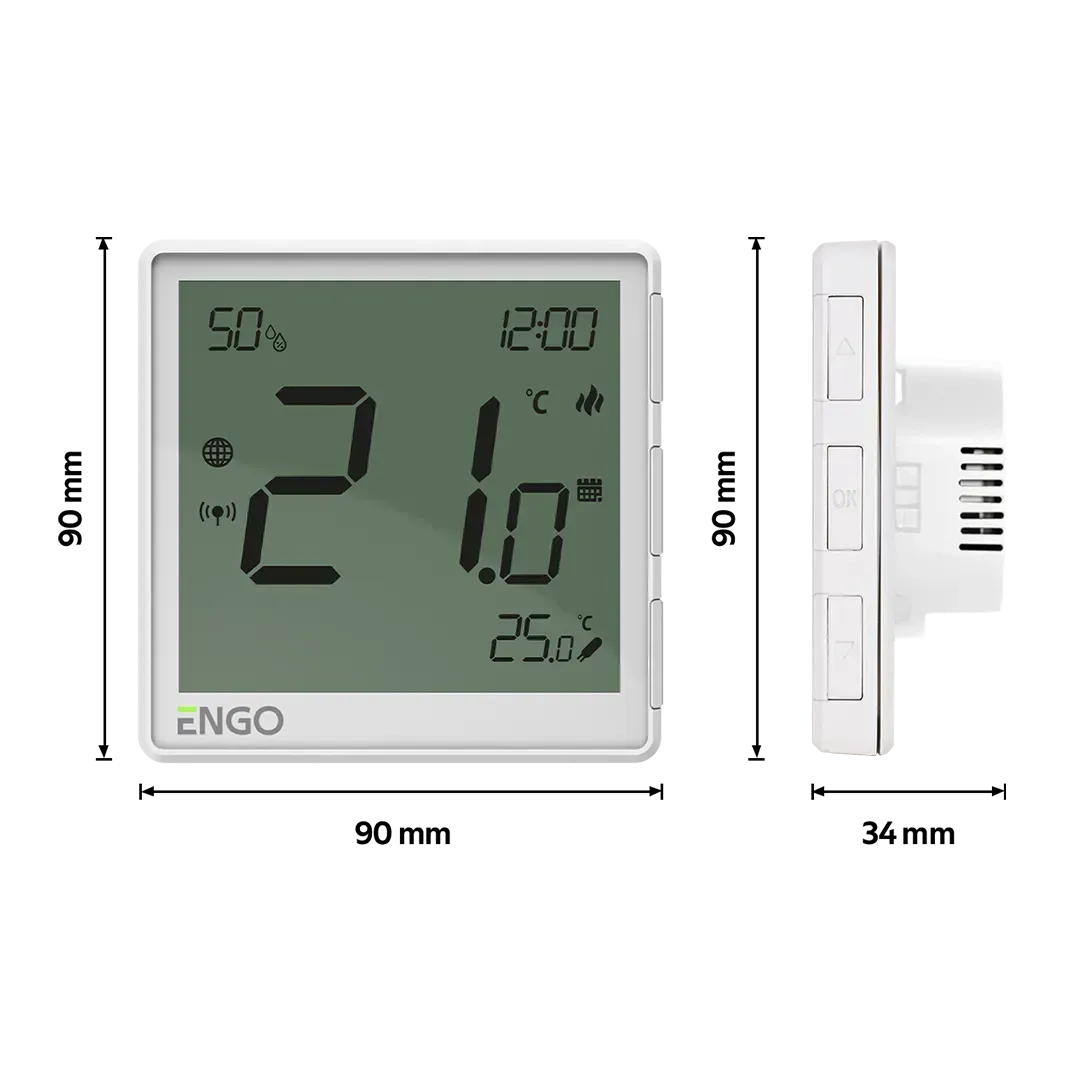 Інтернет-термостат прихованого монтажу Engo Controls EONE230W Wi-Fi ZigBee 3.0 фото 3