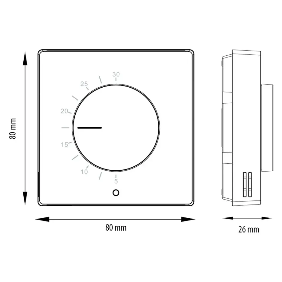 Дротовий добовий термостат Engo Controls ESIMPLE230W фото 3 Дротовий добовий термостат Engo Controls ESIMPLE230W фото 3