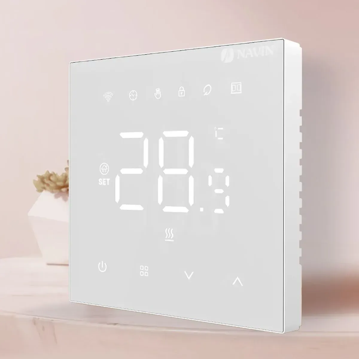 Терморегулятор NAVIN WT410 W-3А Wi-Fi, білий фото 2