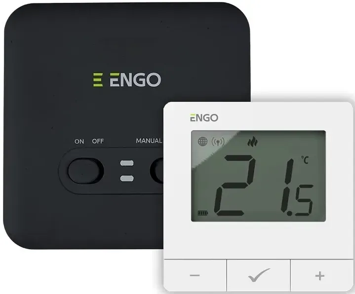 Інтернет-терморегулятор бездротовий Engo Controls E20i-W, Wi-Fi, білий 