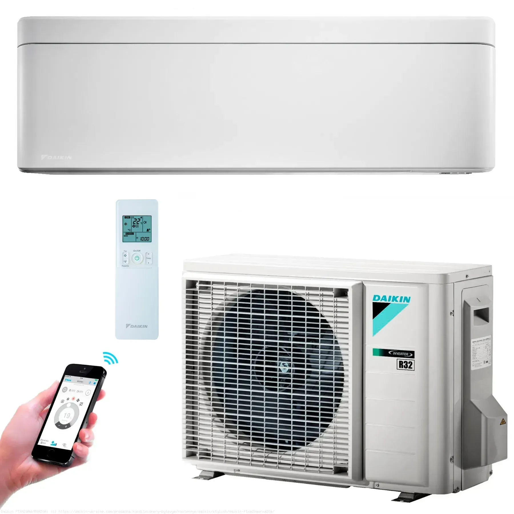 Кондиціонер Daikin Stylish FTXA20AW/RXA20A 