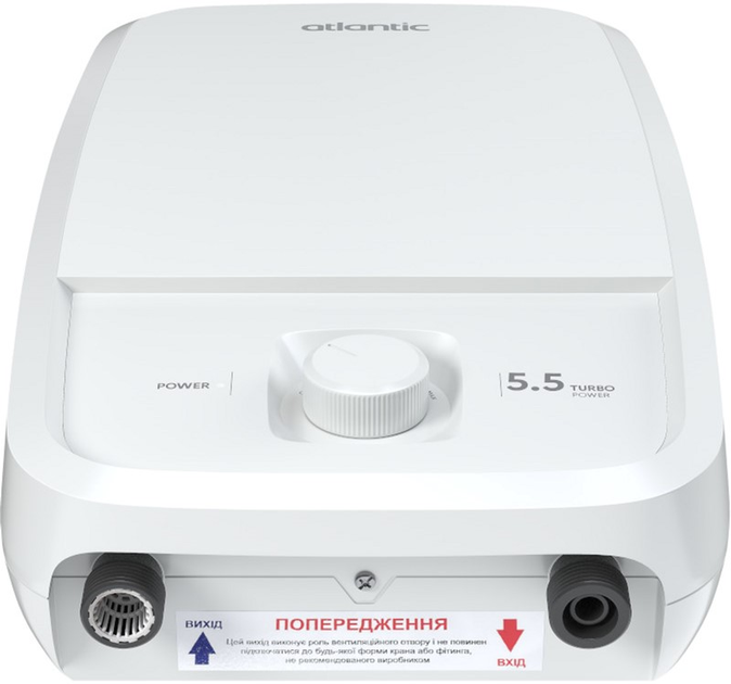 Електричний проточний водонагрівач Atlantic Tempo Lite IECI-SW2P55 SP 5.5 kW фото 5