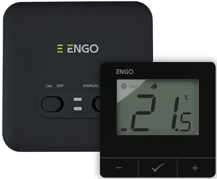 Інтернет-терморегулятор бездротовий Engo Controls E20i-B, Wi-Fi, чорний Інтернет-терморегулятор бездротовий Engo Controls E20i-B, Wi-Fi, чорний